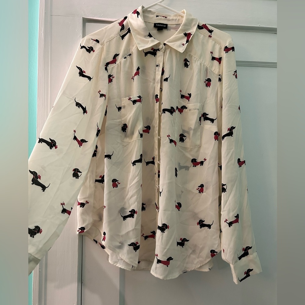 Dachshund Torrid Blouse